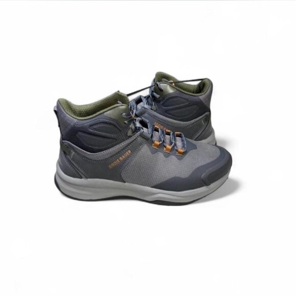 Eddie Bauer Men\'s Rapoza Mid Hiking Boots | Size 10.5 | Gray & Orange NIB main image 5